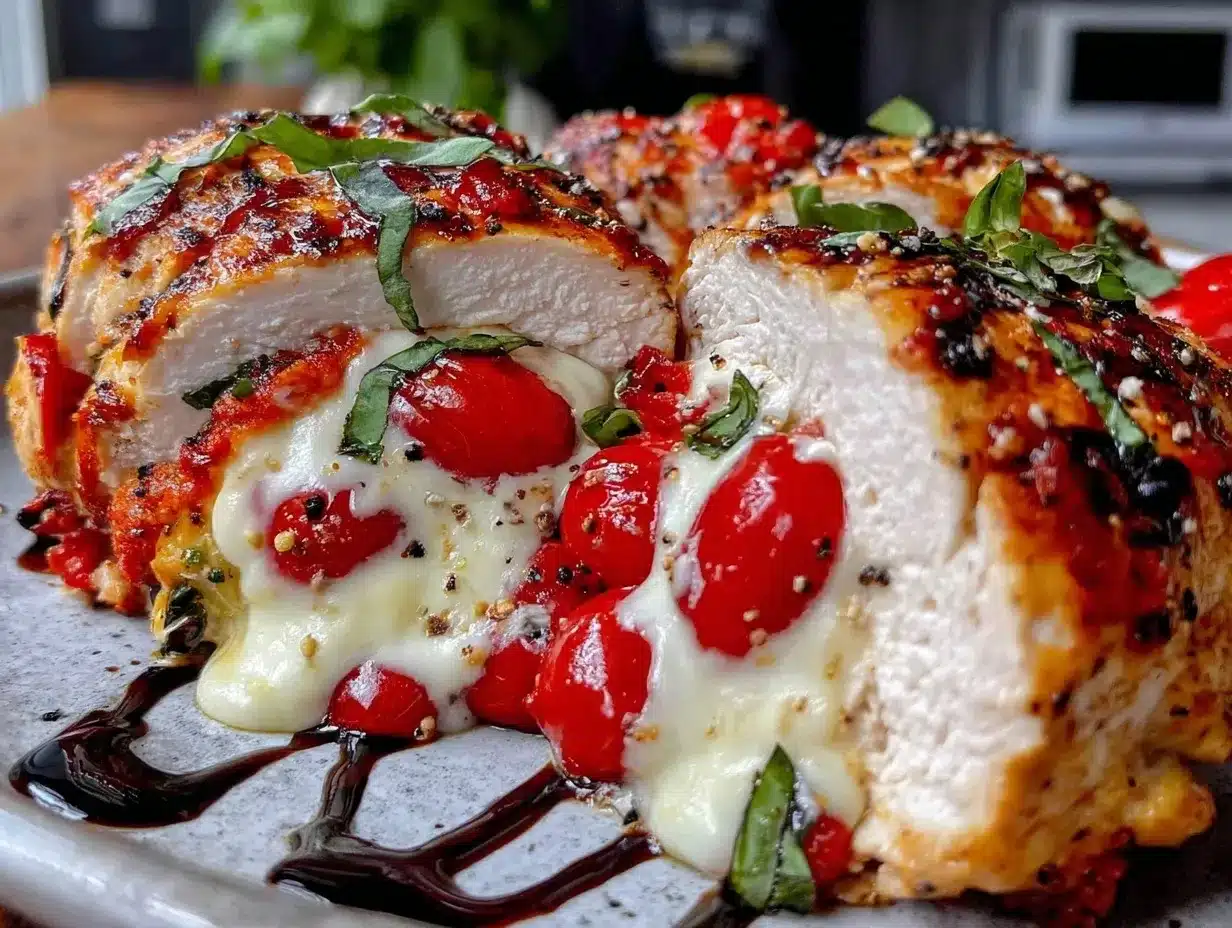 caprese stuffed chicken breast preparation steps
