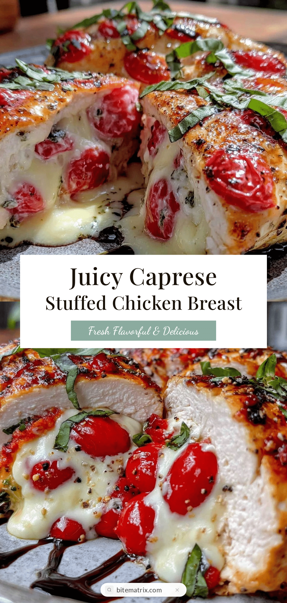 caprese stuffed chicken breast recipe