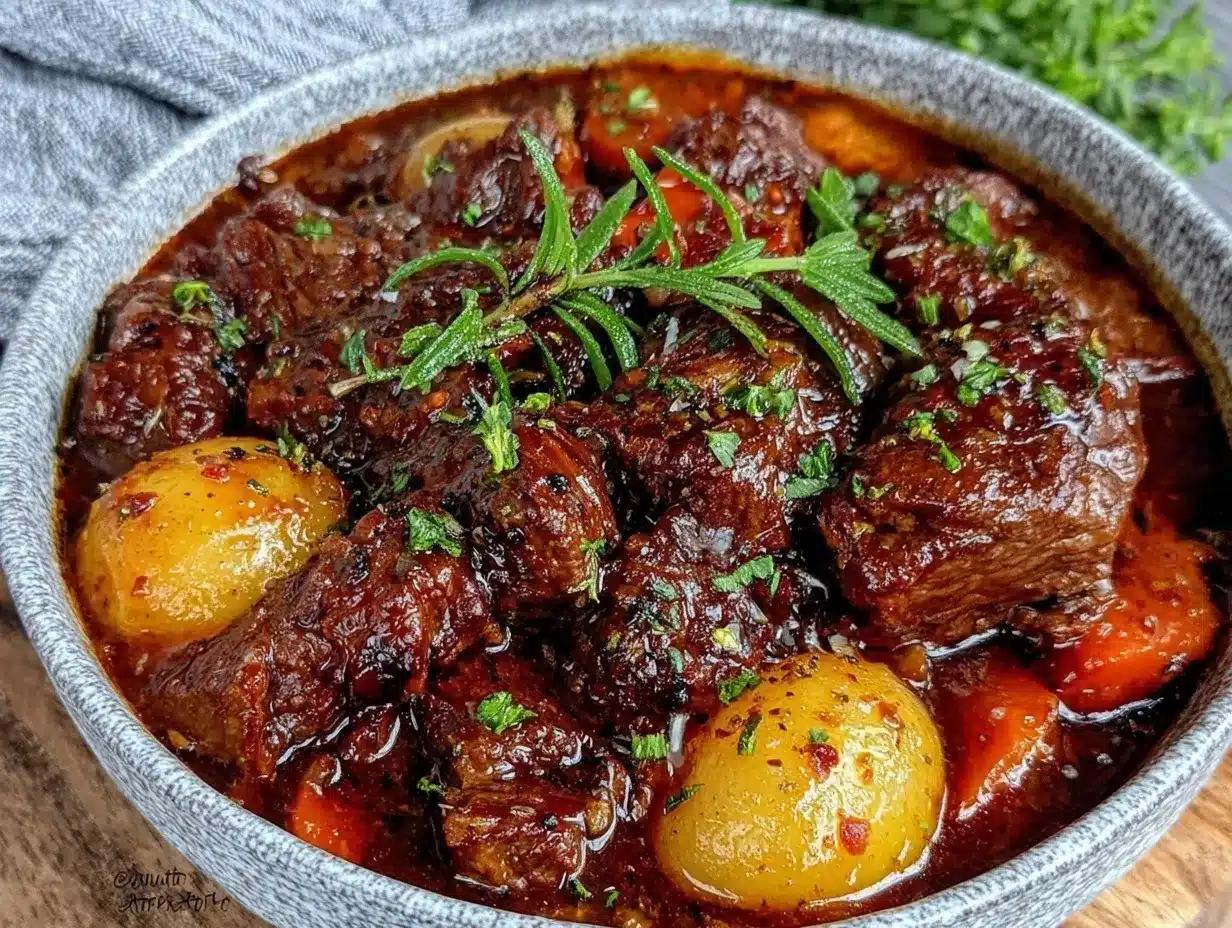 cozy crockpot beef stew preparation steps