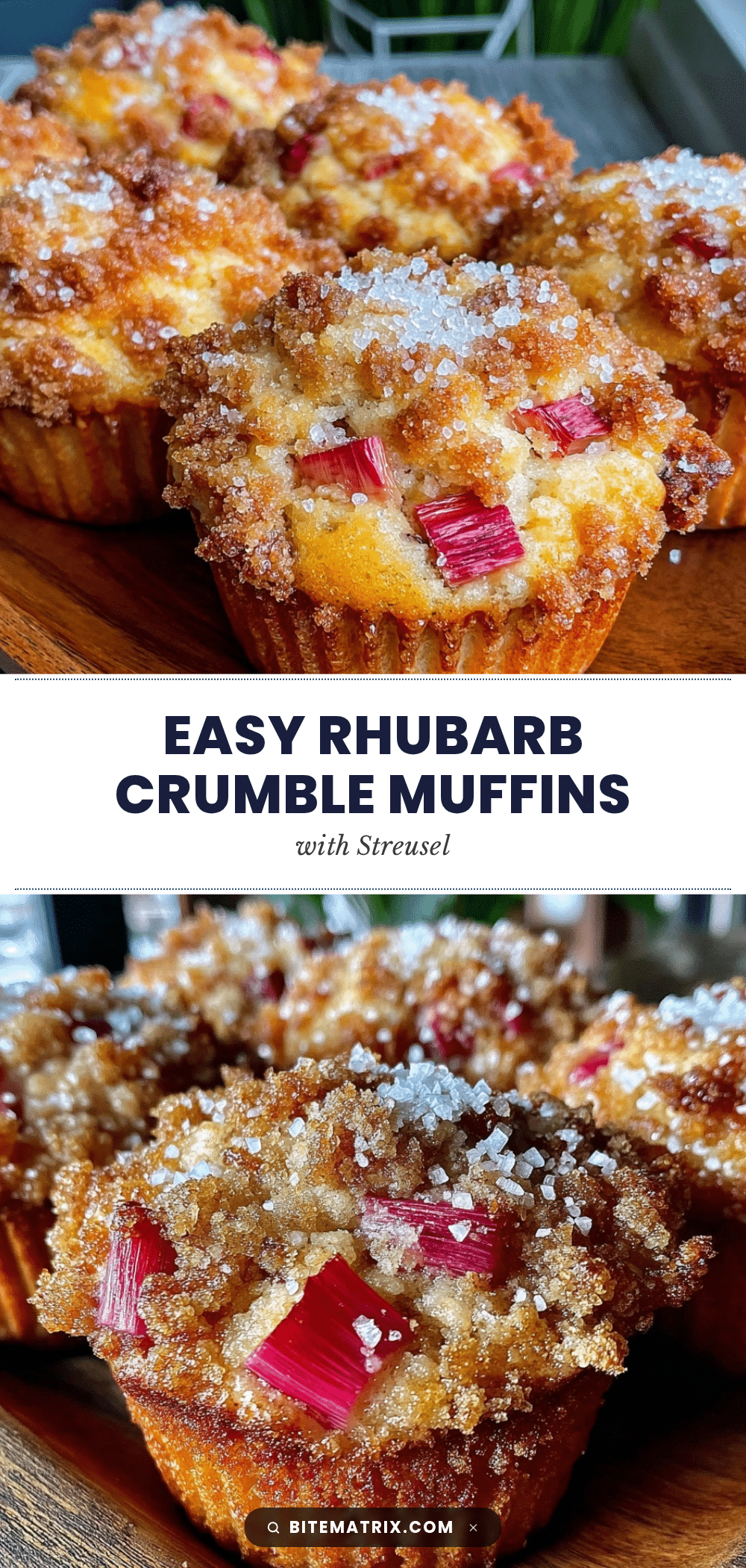 cozy rhubarb crumble muffins recipe