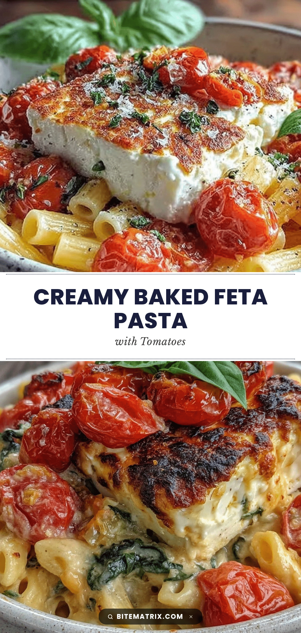 creamy baked feta pasta recipe