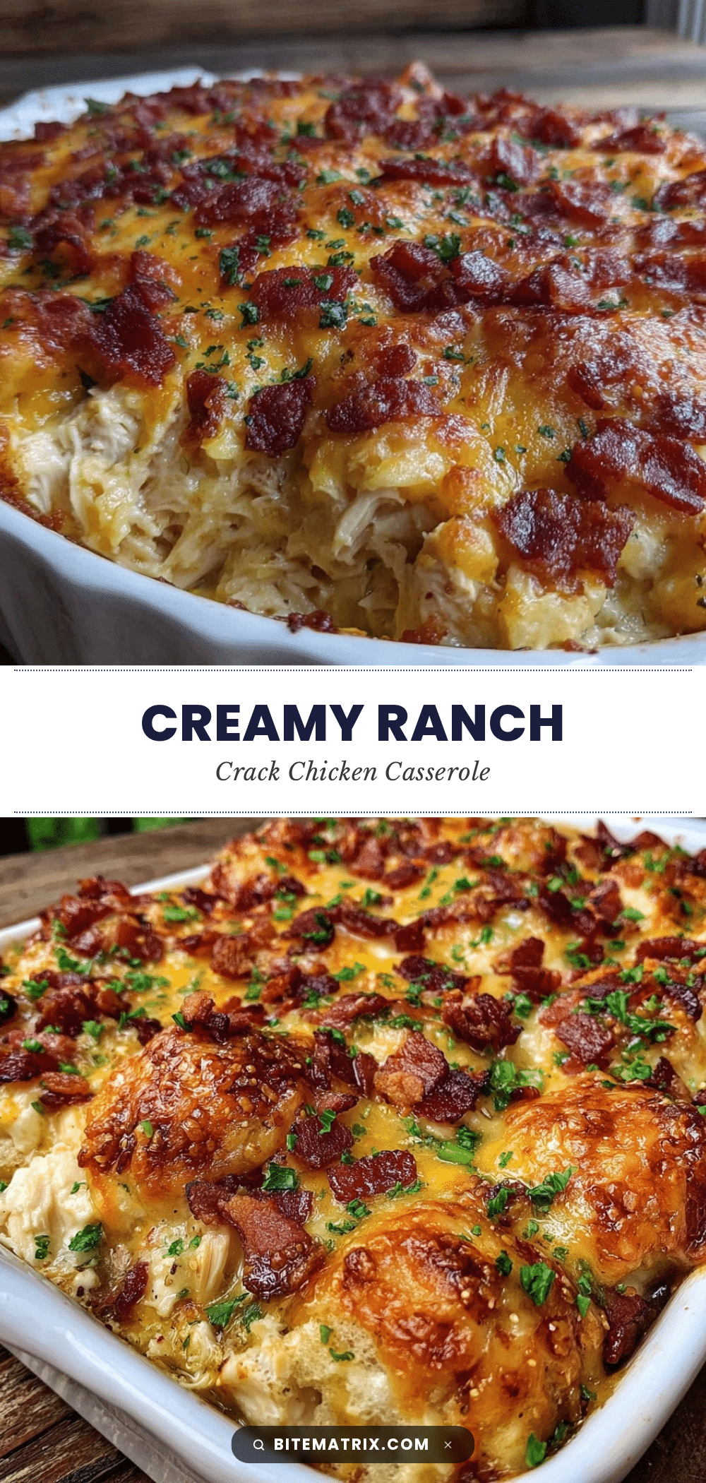 creamy crack chicken casserole recipe