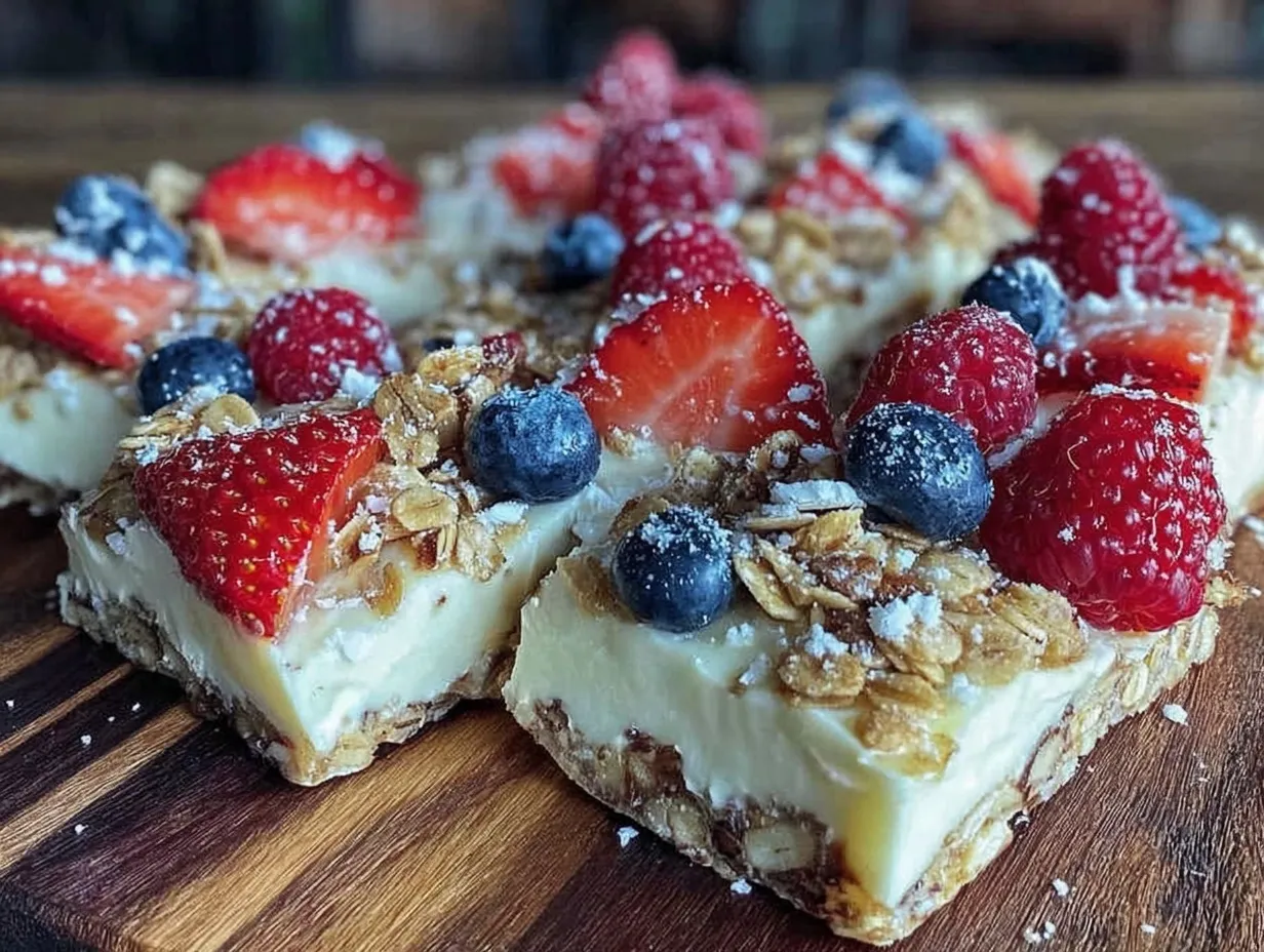 creamy frozen yogurt bark preparation steps