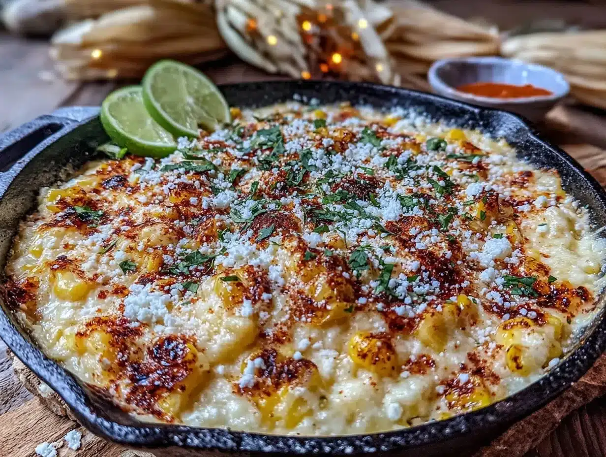 creamy grilled corn elote dip preparation steps