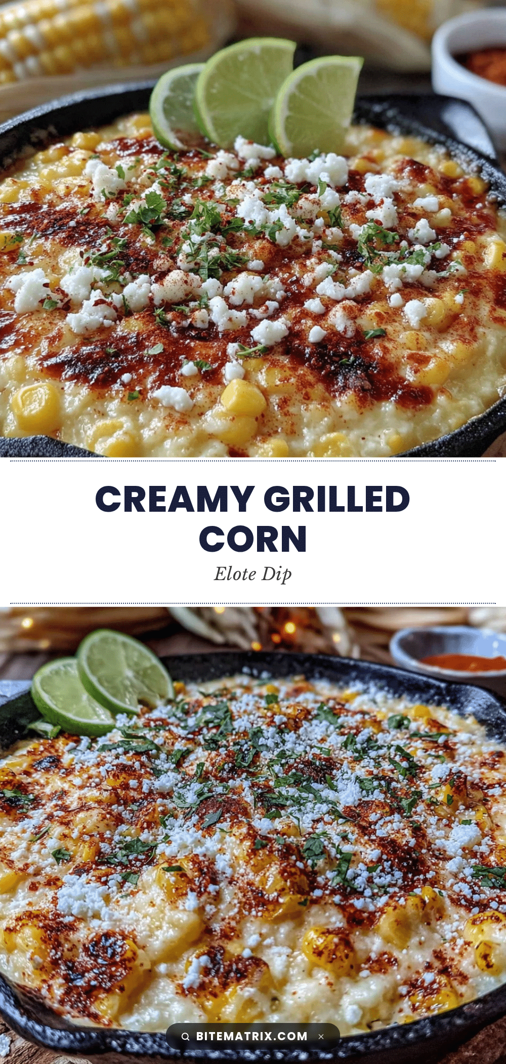creamy grilled corn elote dip recipe