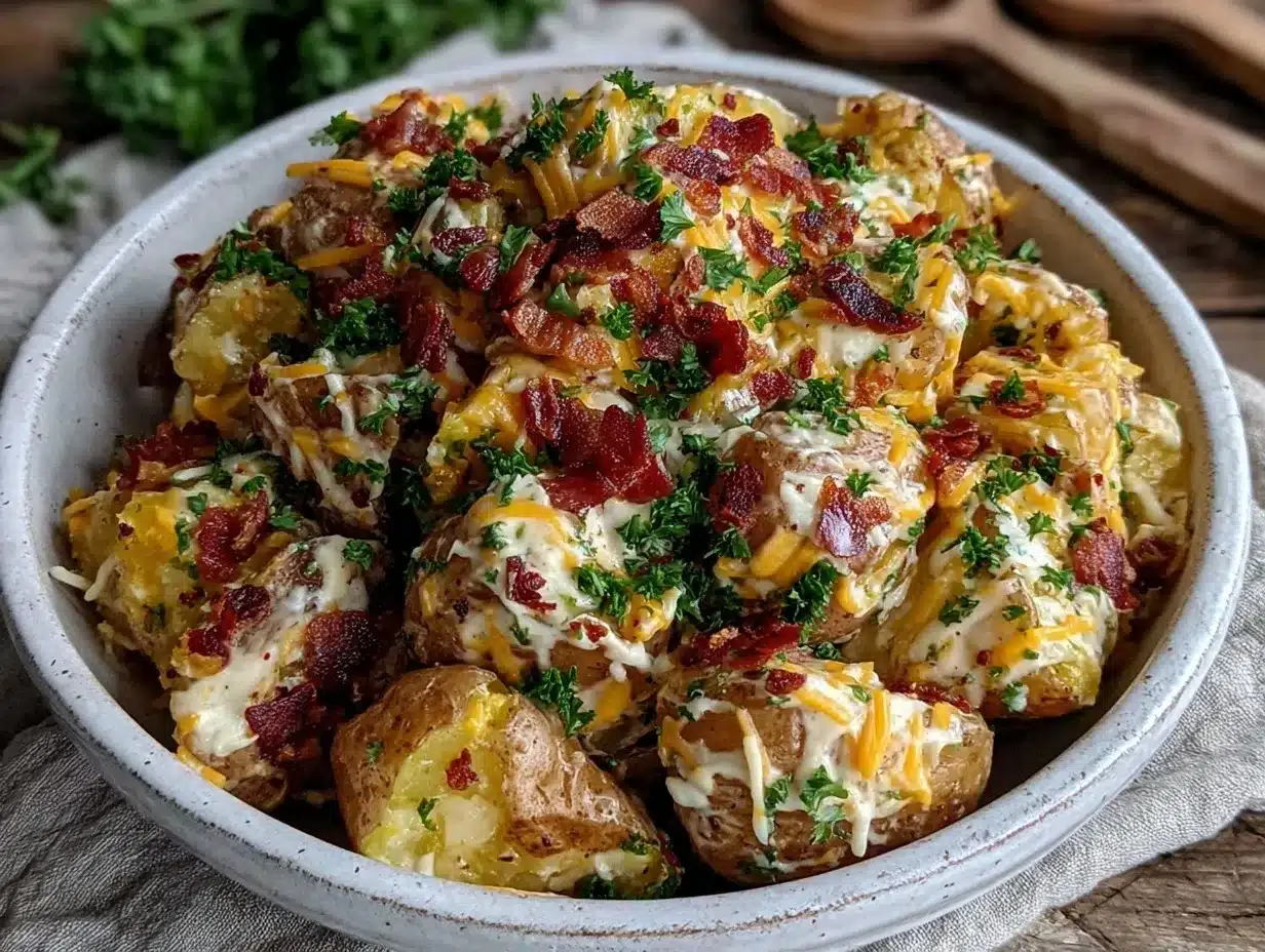 creamy jalapeño popper potato salad preparation steps