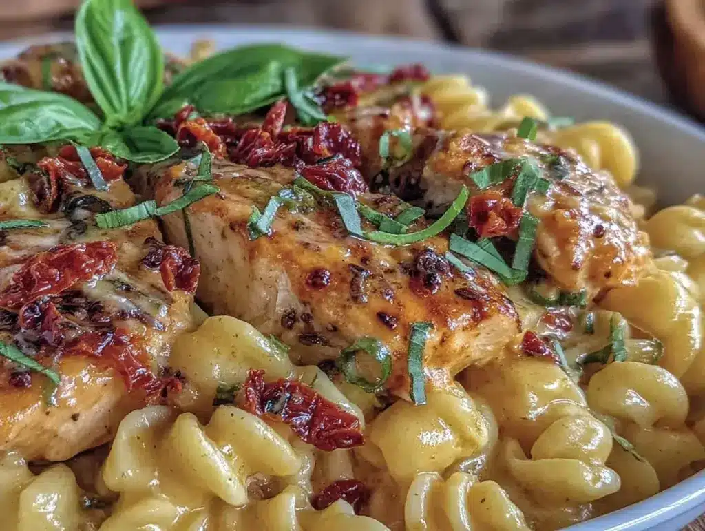 creamy marry me chicken pasta - featured image