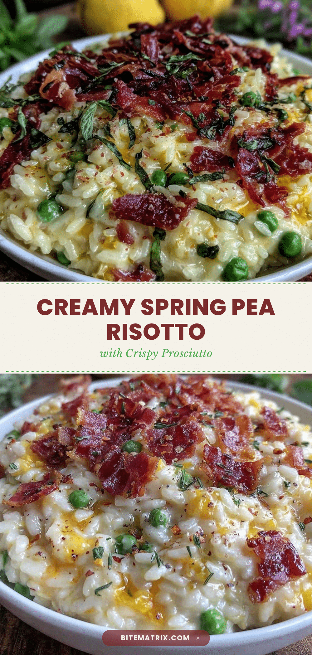creamy spring pea risotto recipe