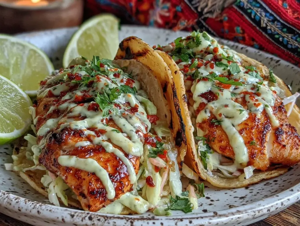 crispy baja fish tacos - featured image