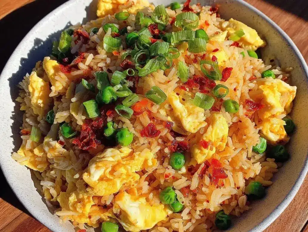 crispy egg fried rice recipe - featured image