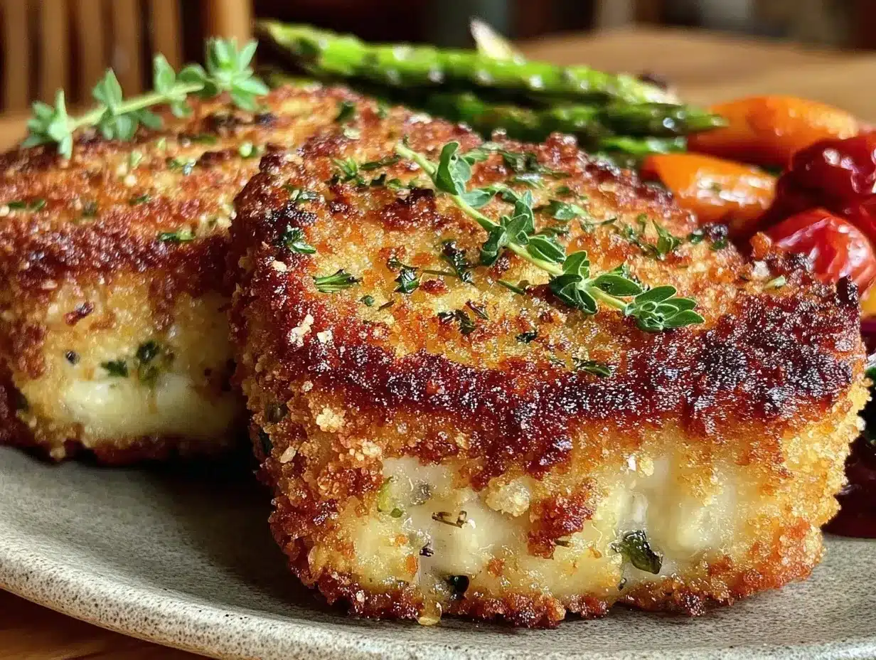 crispy parmesan crusted air fryer pork chops preparation steps