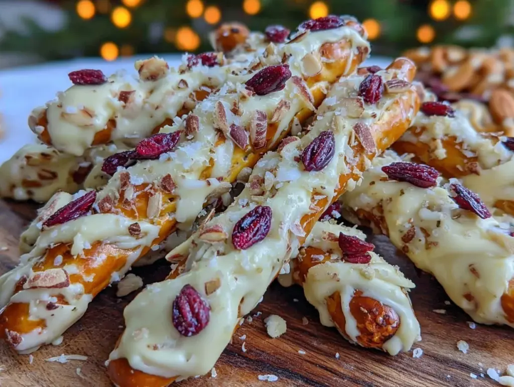 crispy witch finger pretzel rods - featured image