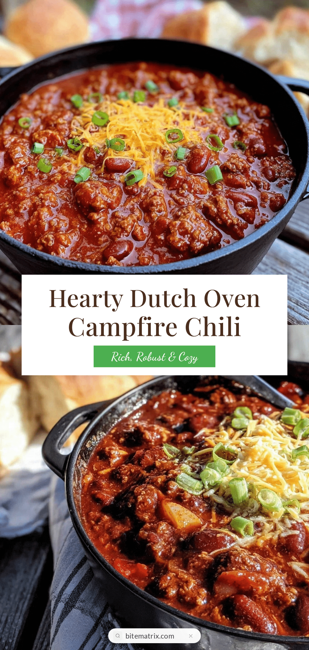 Dutch oven campfire chili recipe