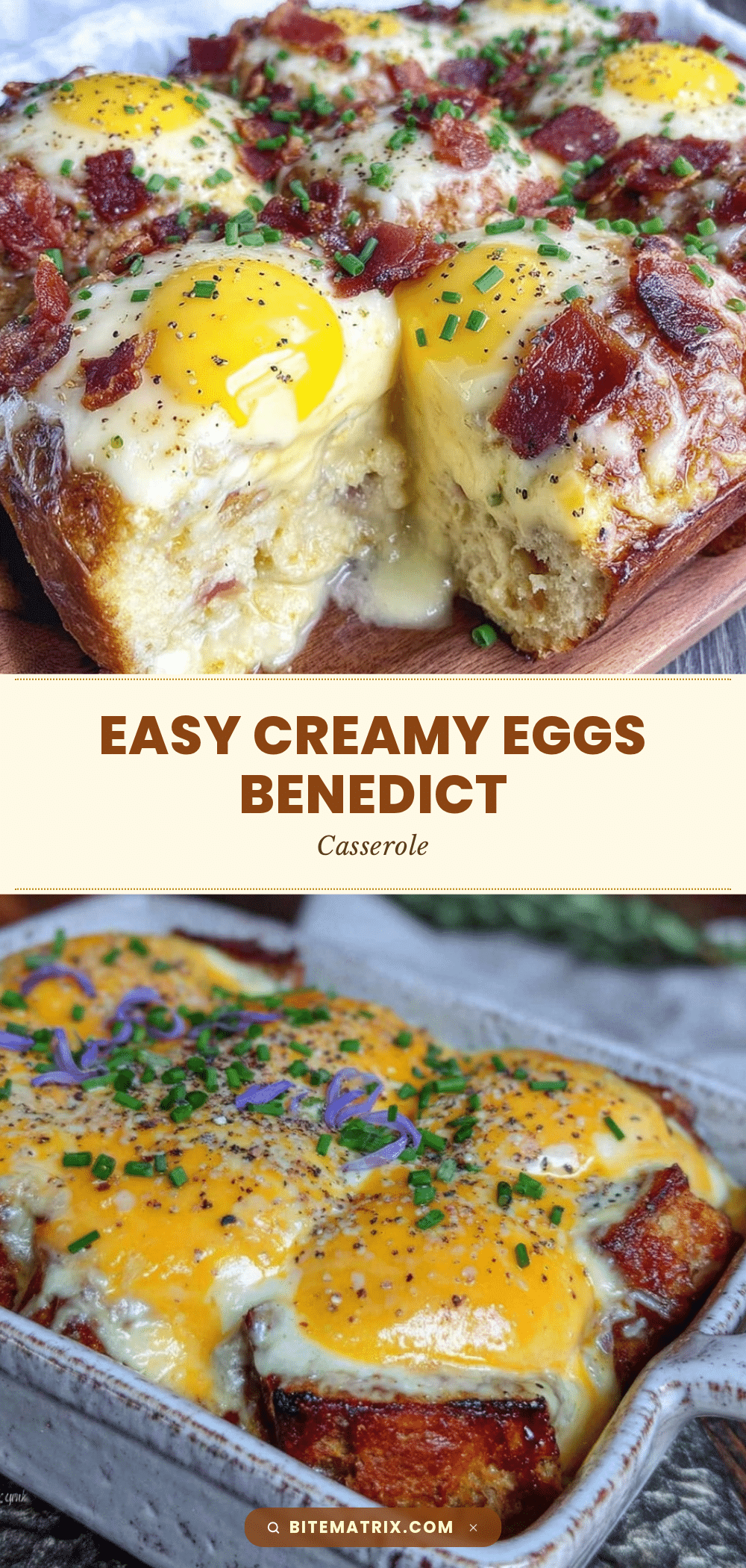 easy creamy eggs benedict casserole recipe