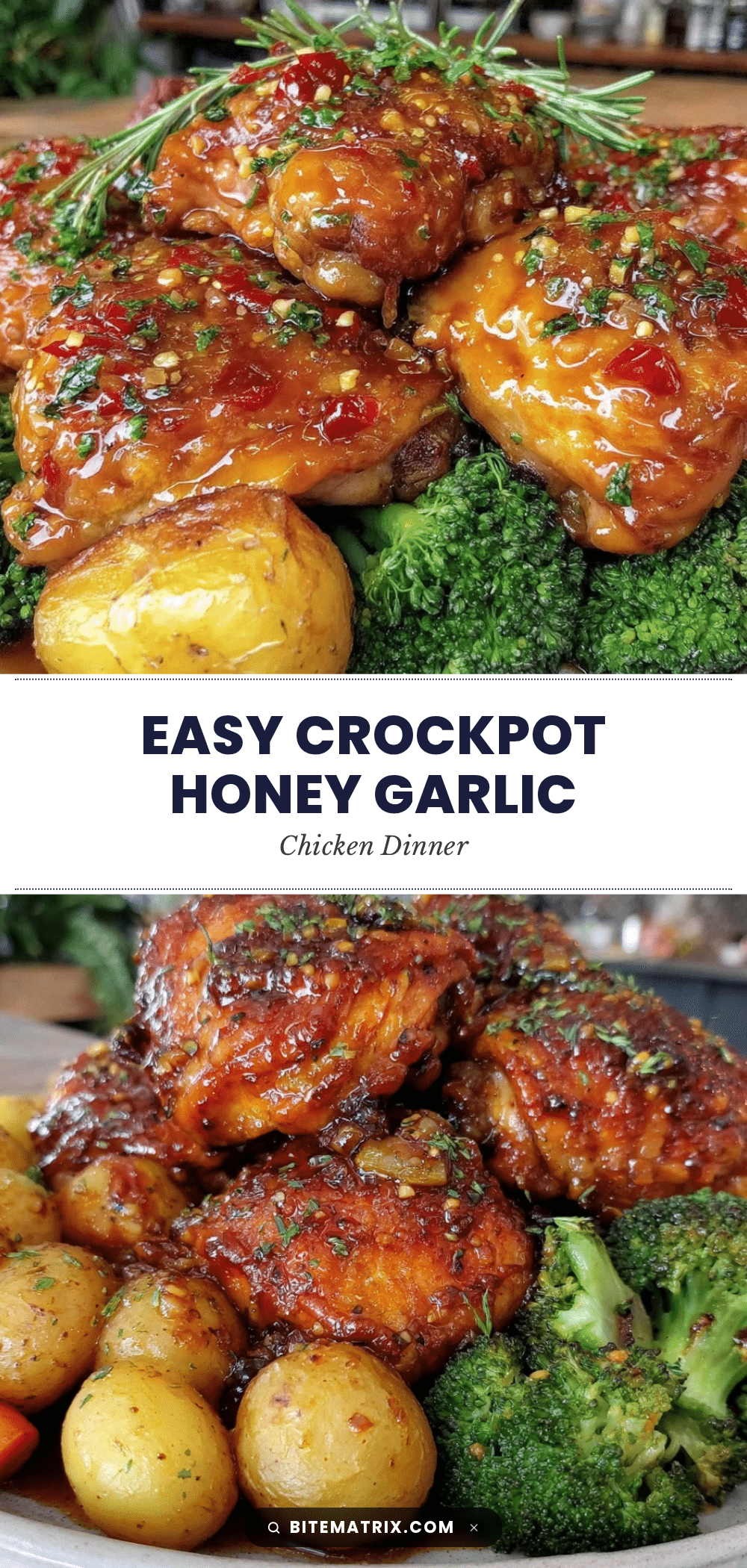 easy crockpot honey garlic chicken recipe