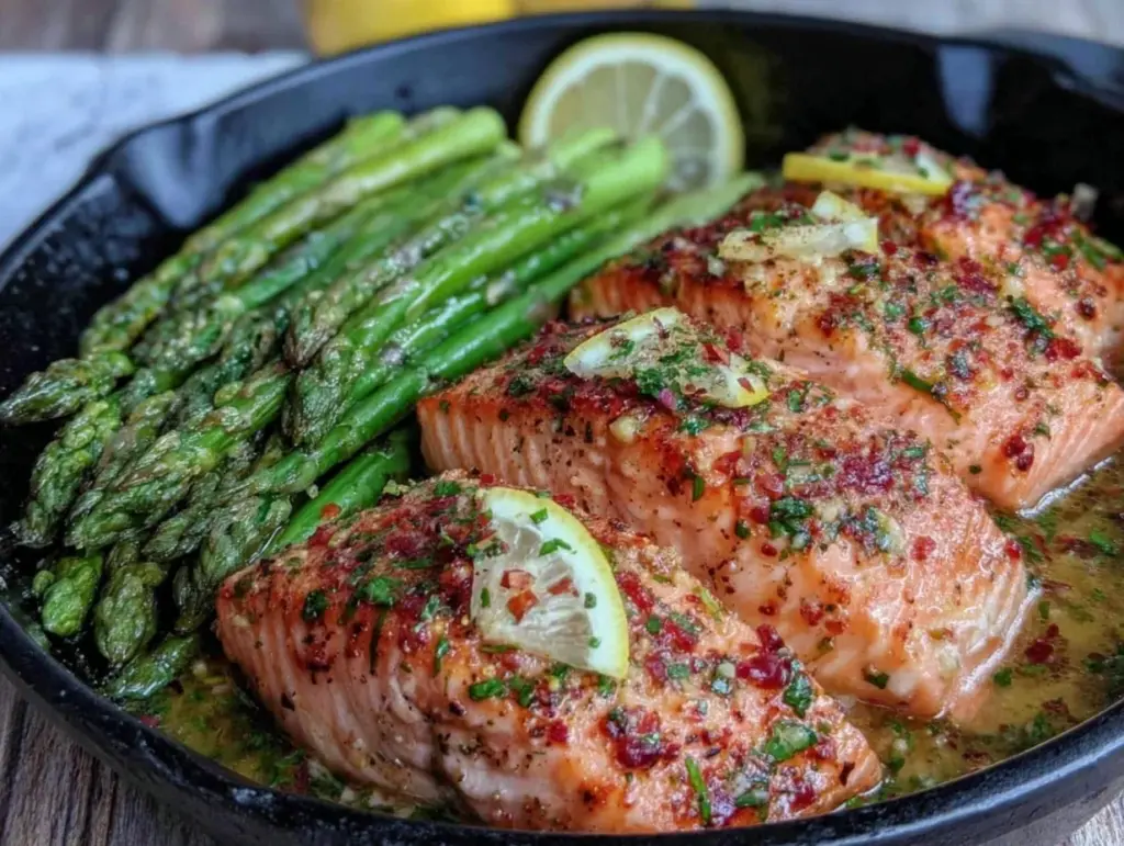 easy lemon butter salmon - featured image