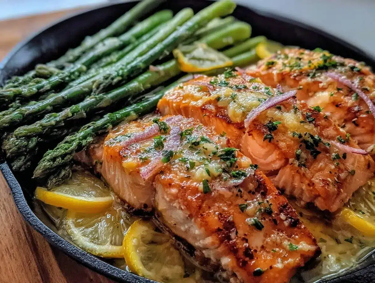easy lemon butter salmon preparation steps
