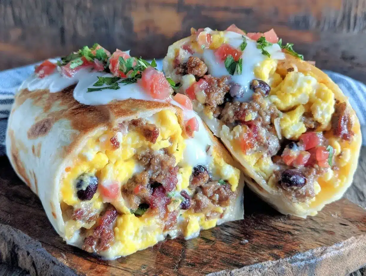 easy protein-packed breakfast burritos preparation steps