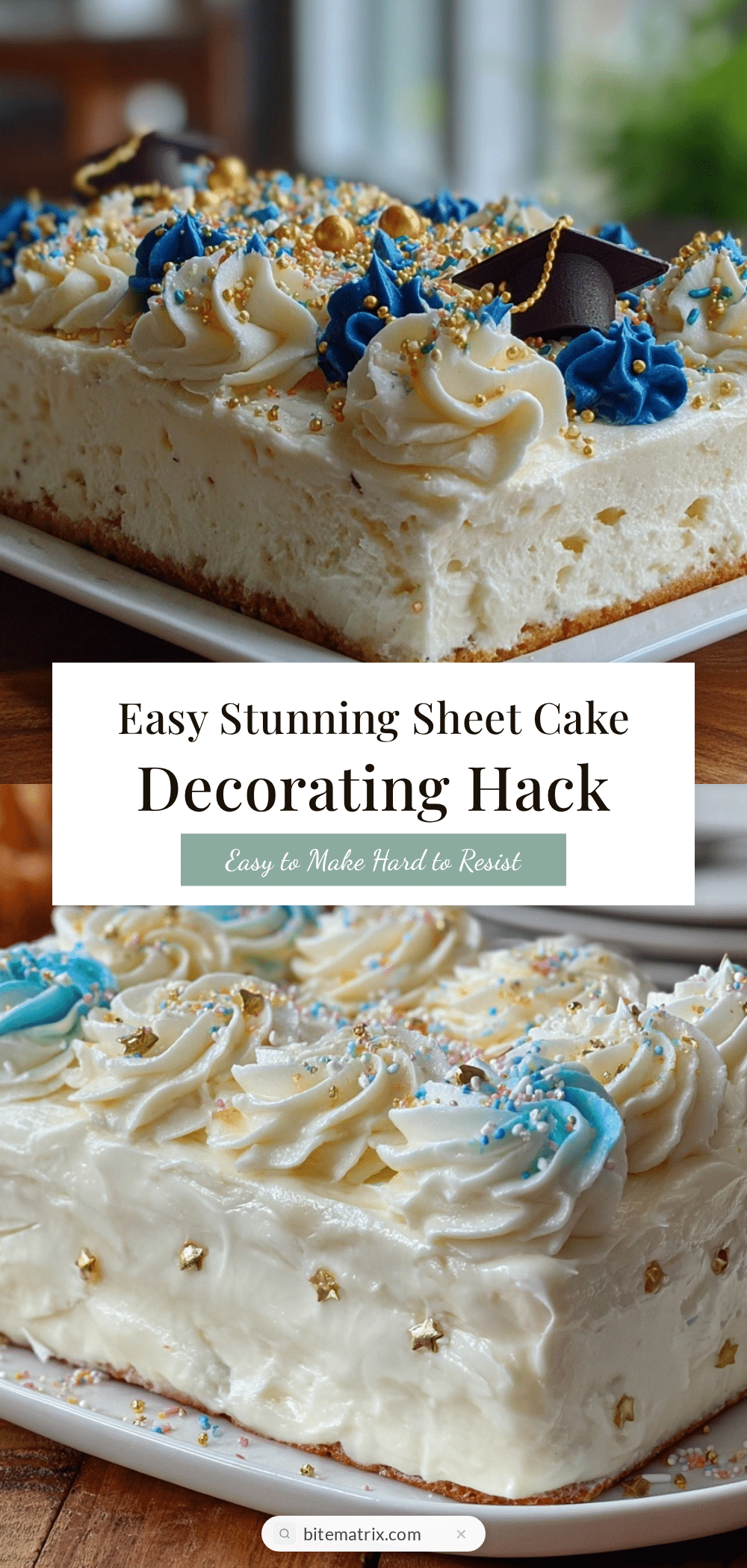 easy sheet cake decorating hack recipe