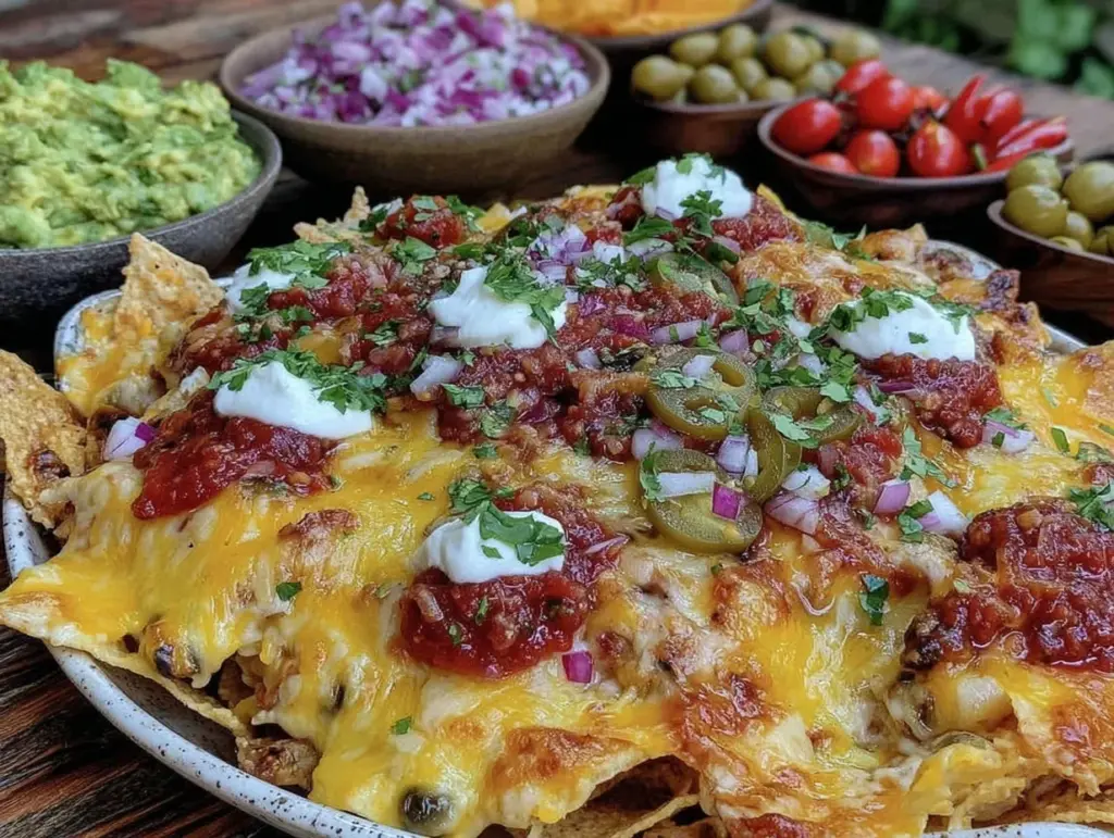 flavorful nacho bar spread - featured image