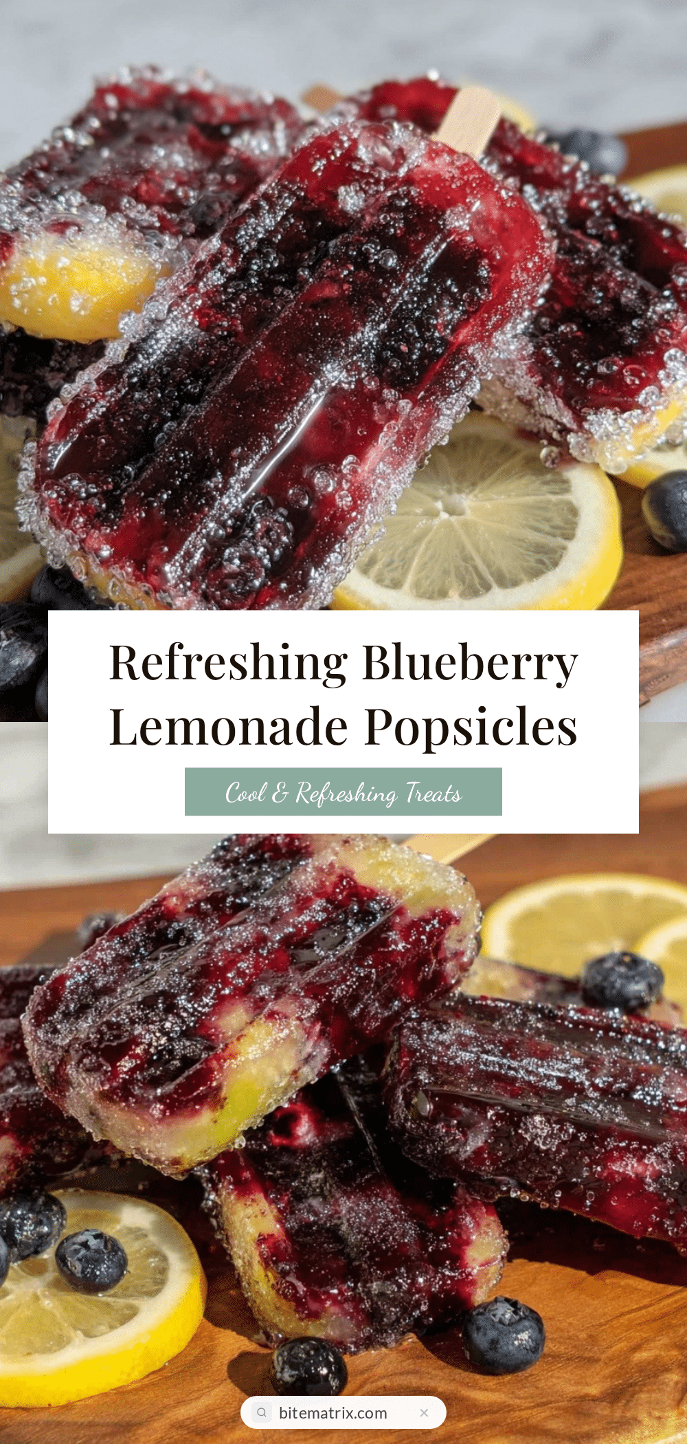 fresh blueberry lemonade popsicles recipe