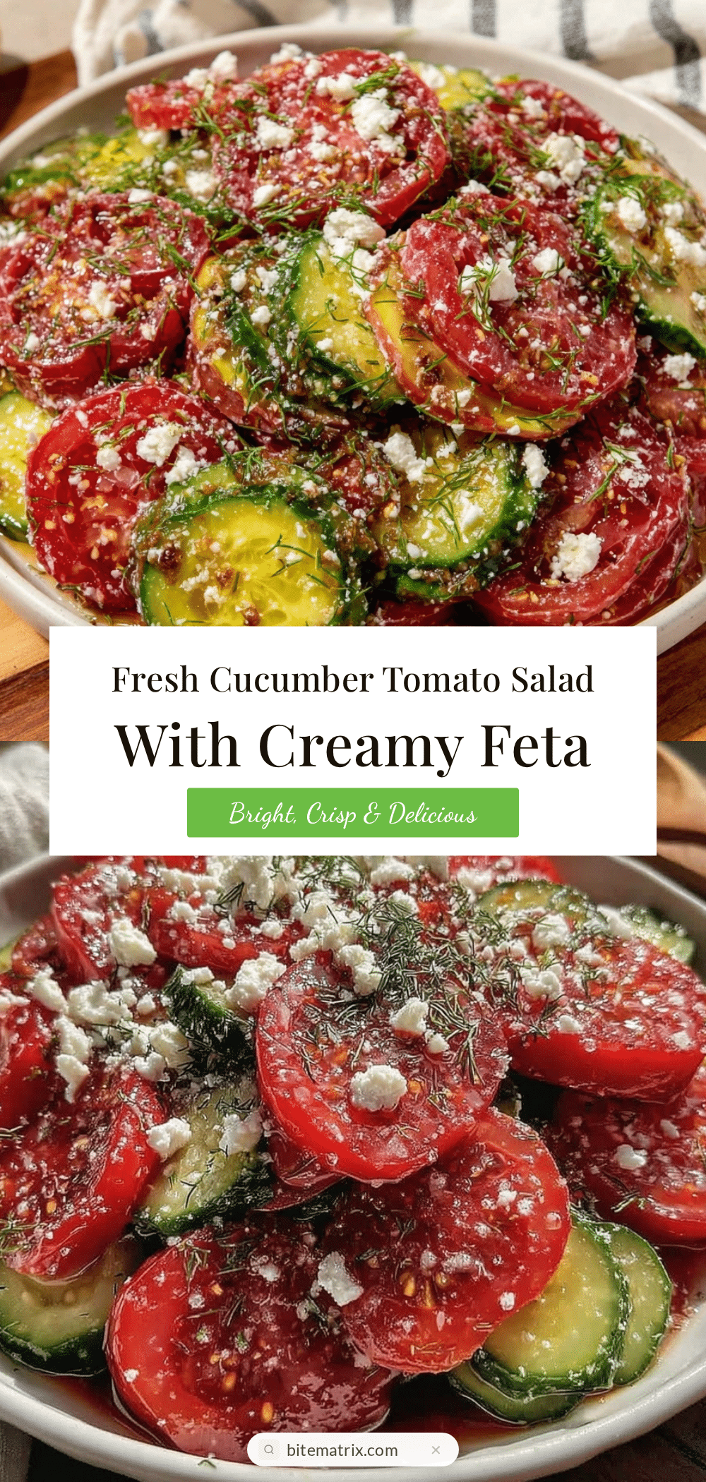 fresh cucumber tomato salad recipe