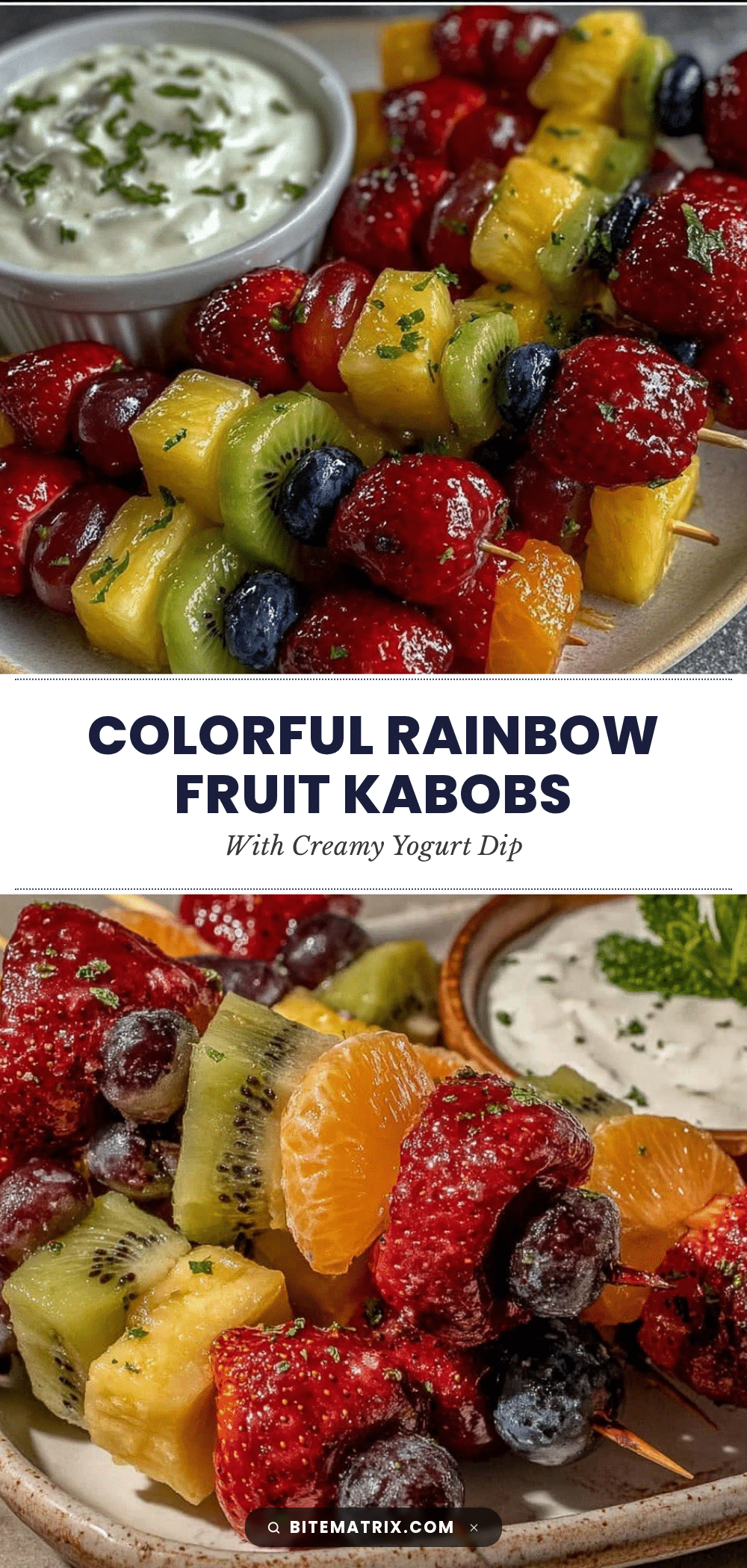 fresh rainbow fruit kabobs recipe