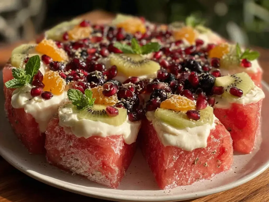 fresh watermelon pizza - featured image