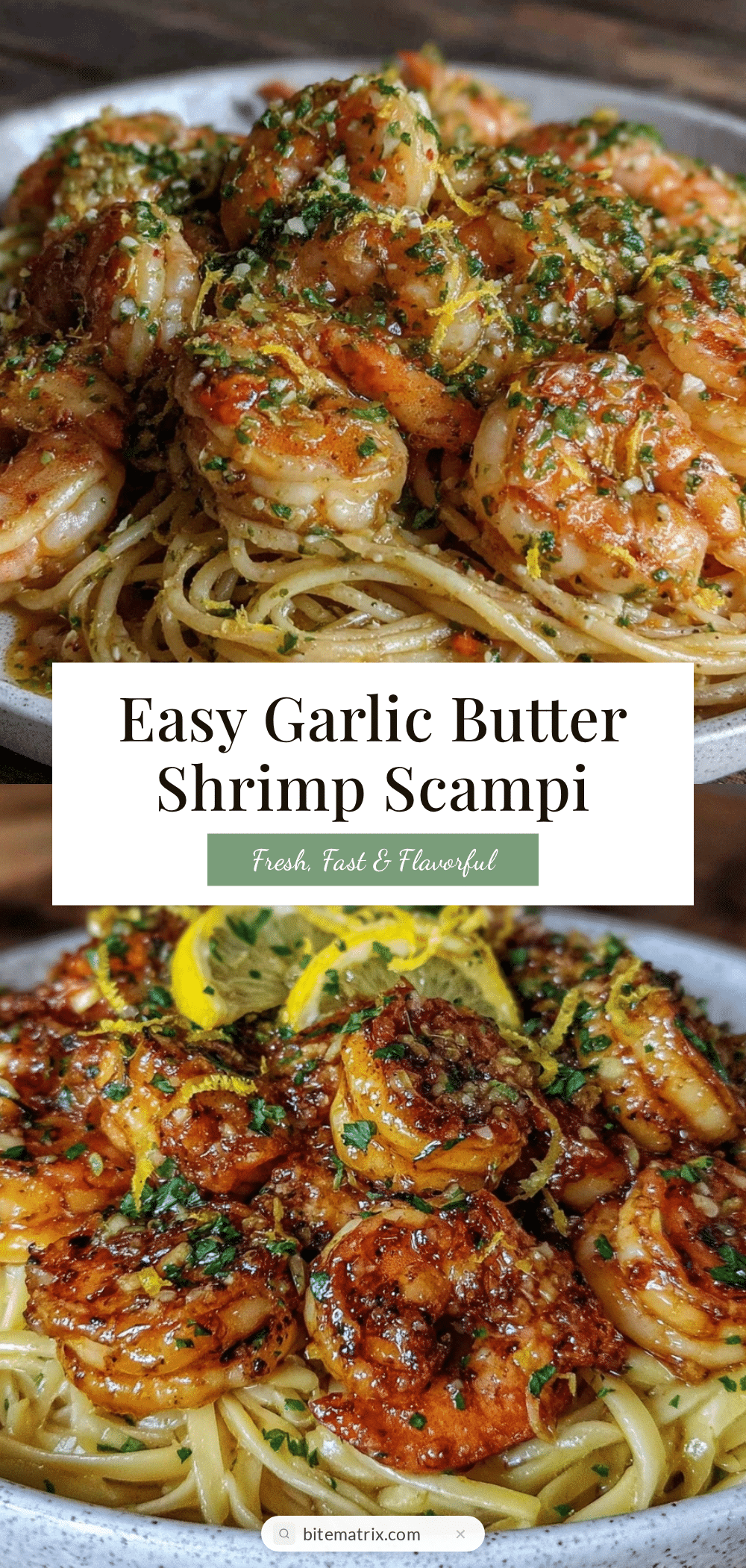 garlic butter shrimp scampi recipe