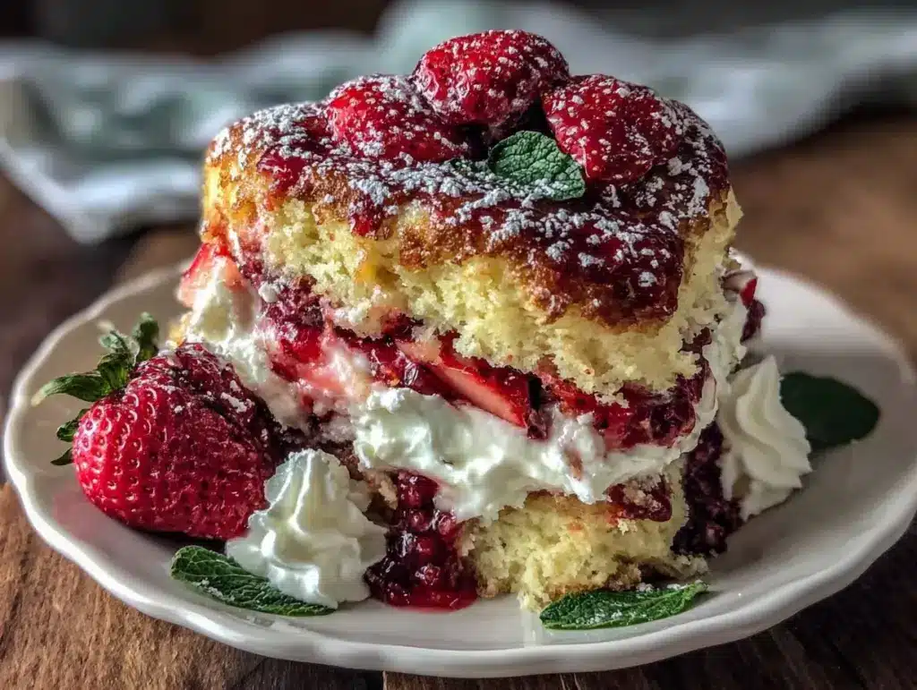 heart-shaped strawberry shortcake recipe - featured image