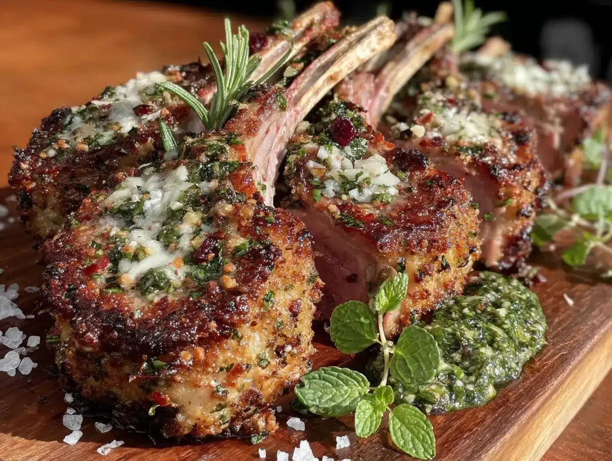 herb crusted lamb chops preparation steps