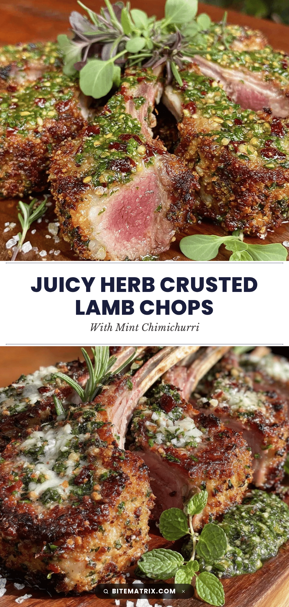 herb crusted lamb chops recipe