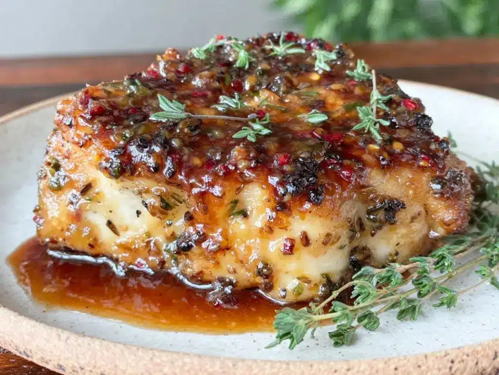 honey mustard baked chicken breast - featured image
