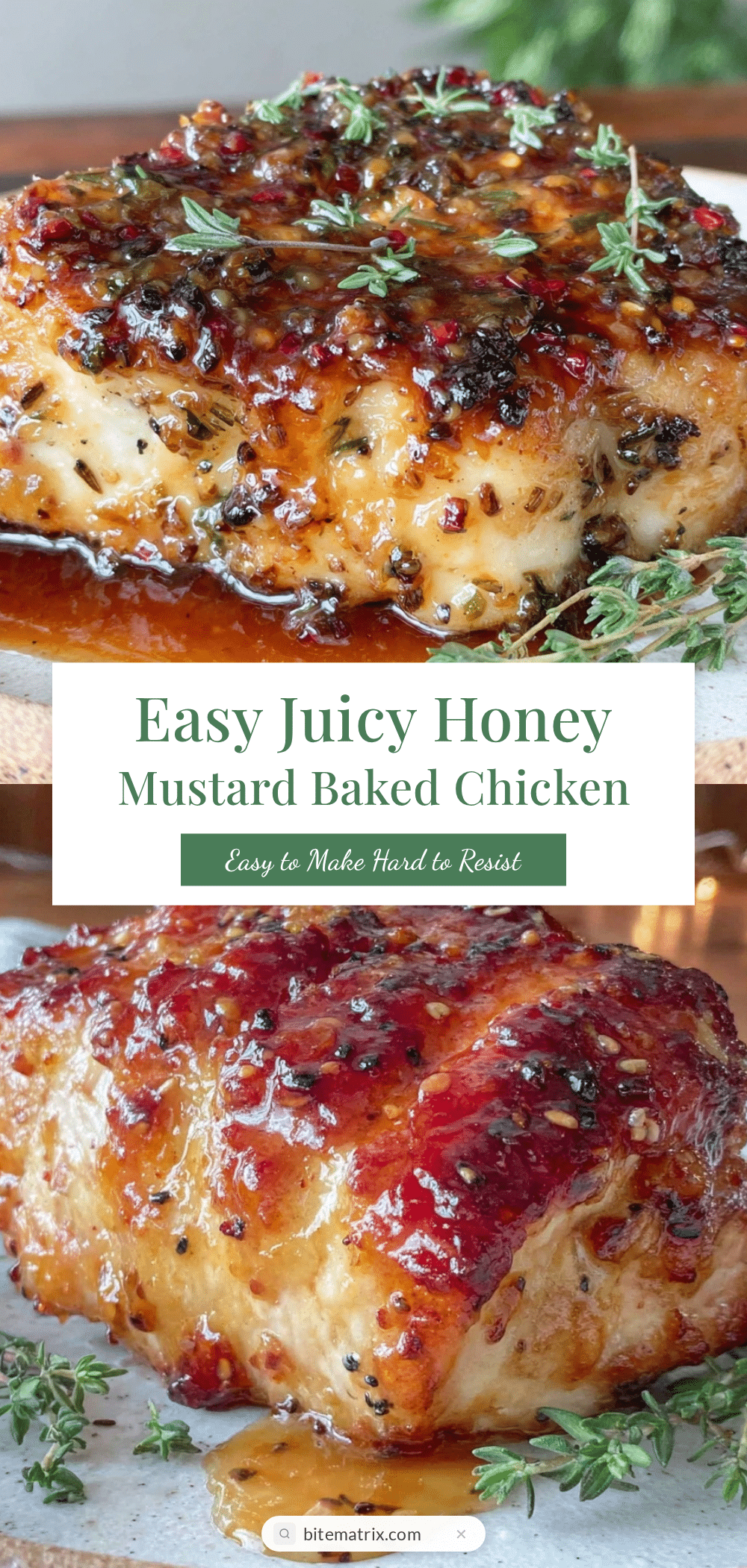 honey mustard baked chicken breast recipe