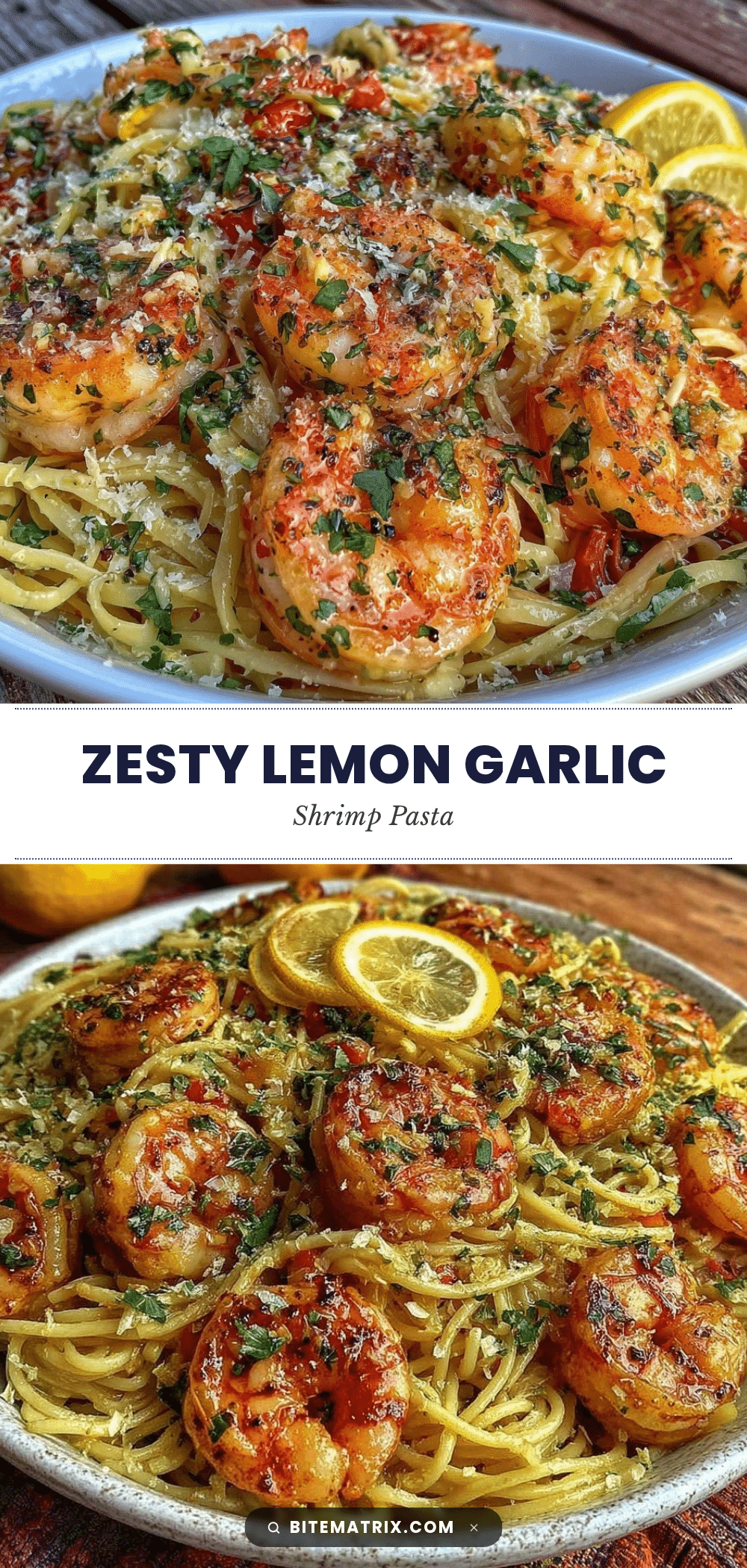lemon garlic shrimp pasta recipe