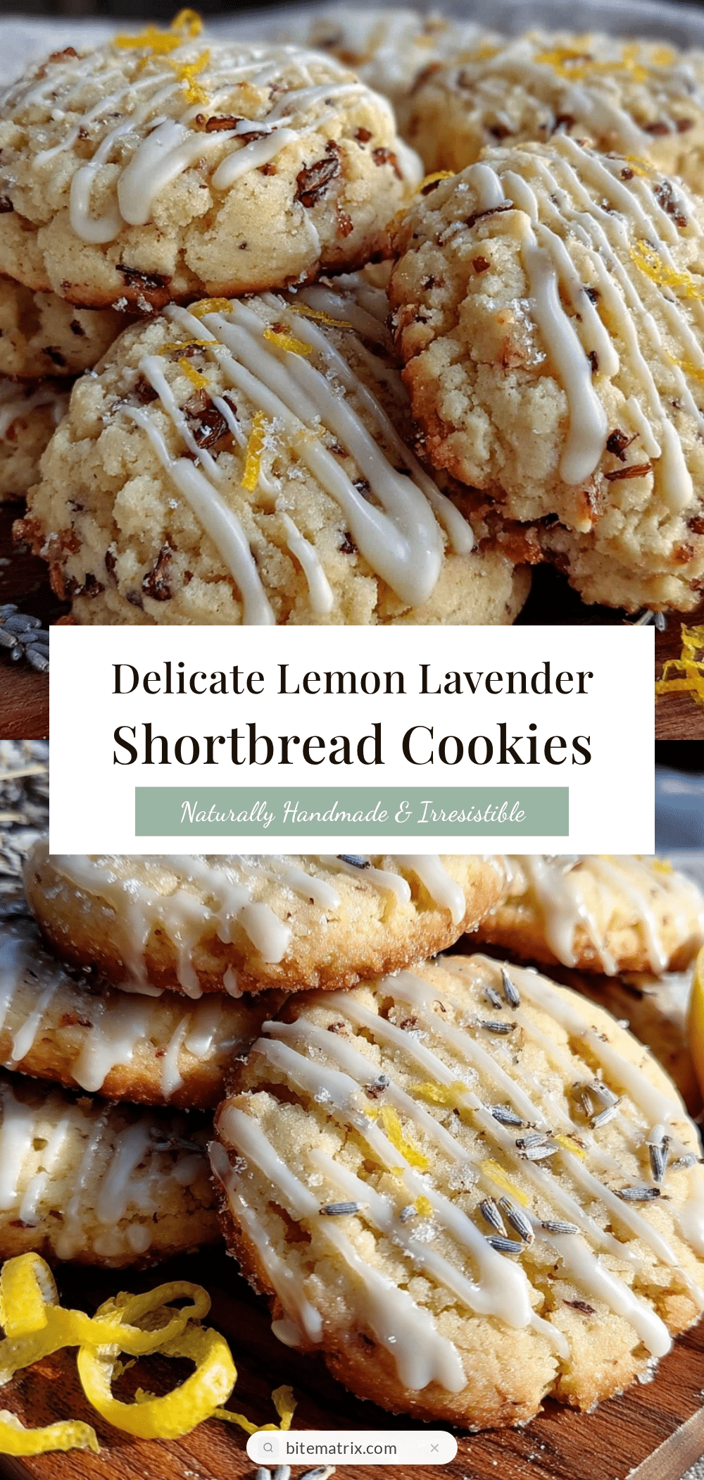 lemon lavender shortbread cookies recipe
