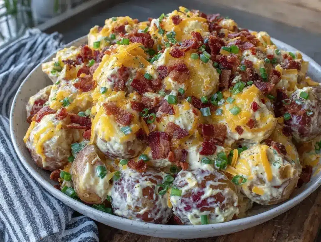 loaded baked potato salad - featured image