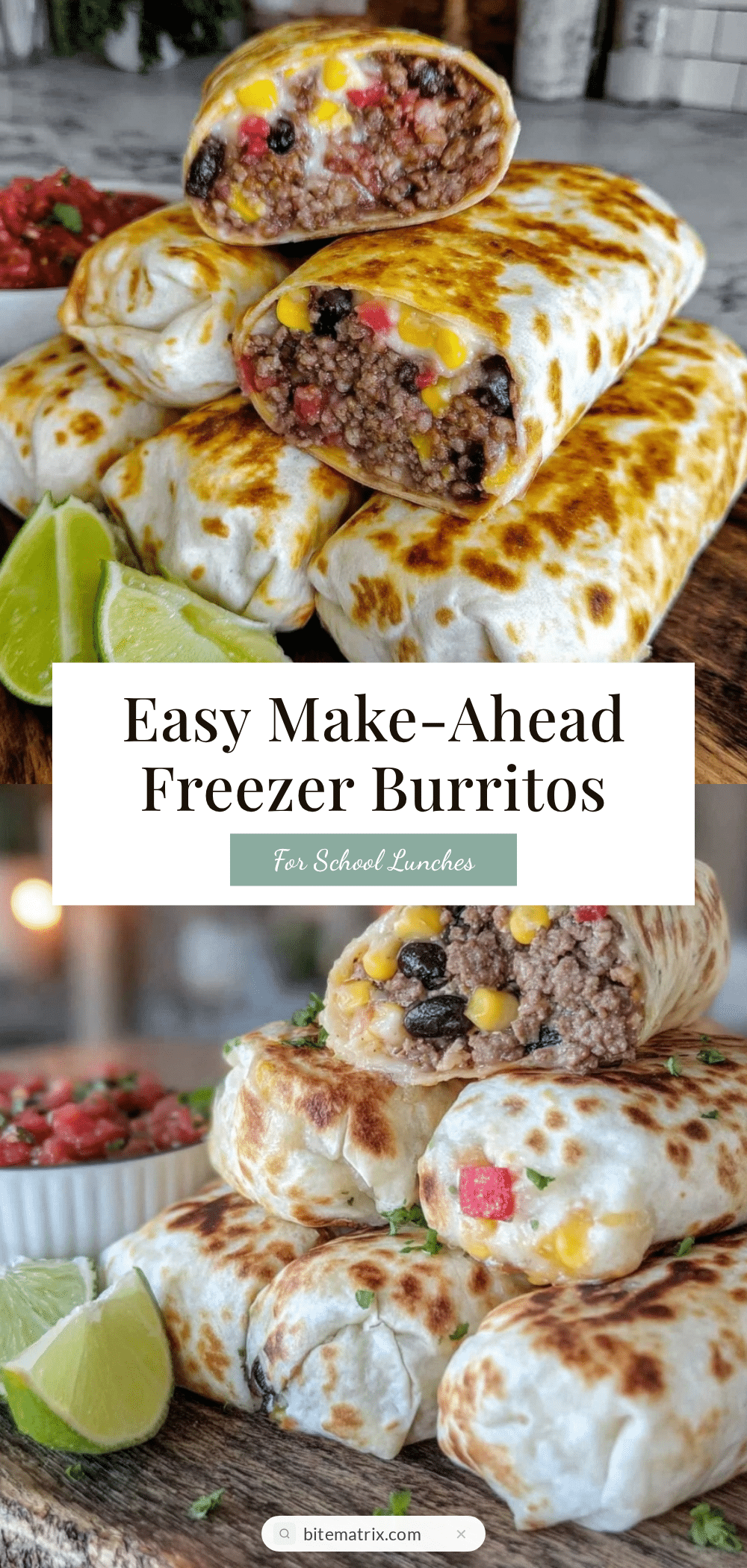make-ahead freezer burritos recipe