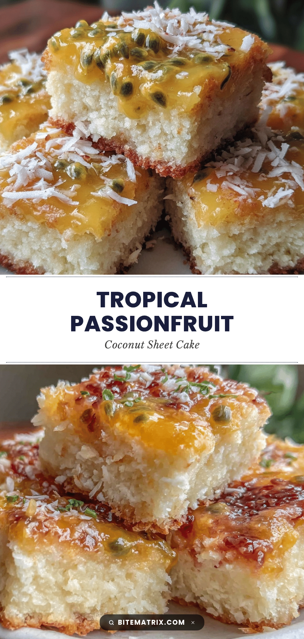 passionfruit coconut sheet cake recipe