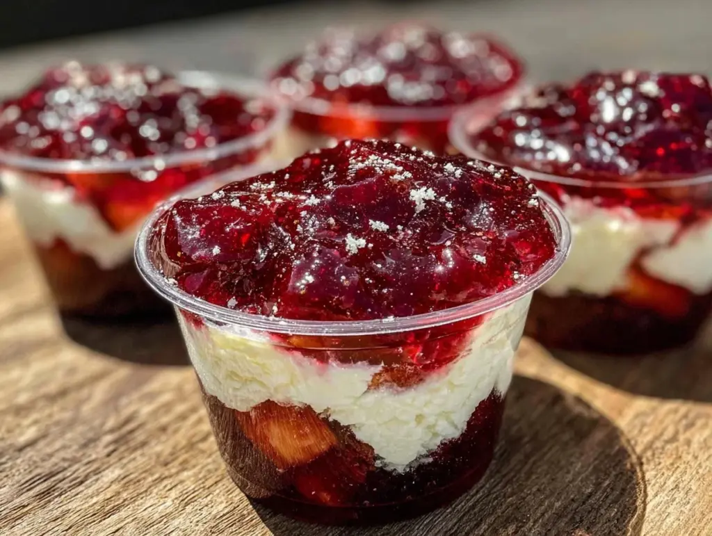 Patriotic Red White and Blue Jello Cups - featured image