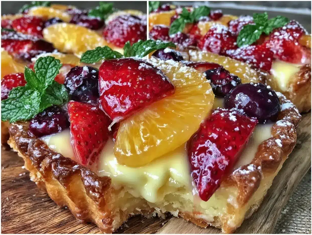 perfect mimosa bar fruit tart preparation steps