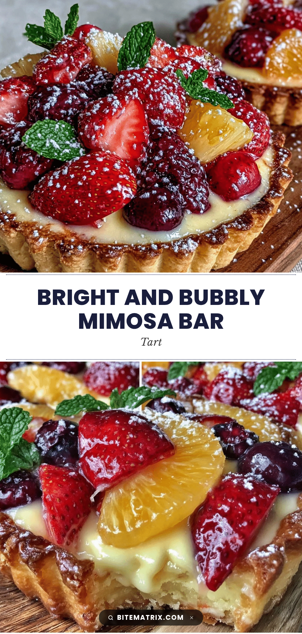 perfect mimosa bar fruit tart recipe