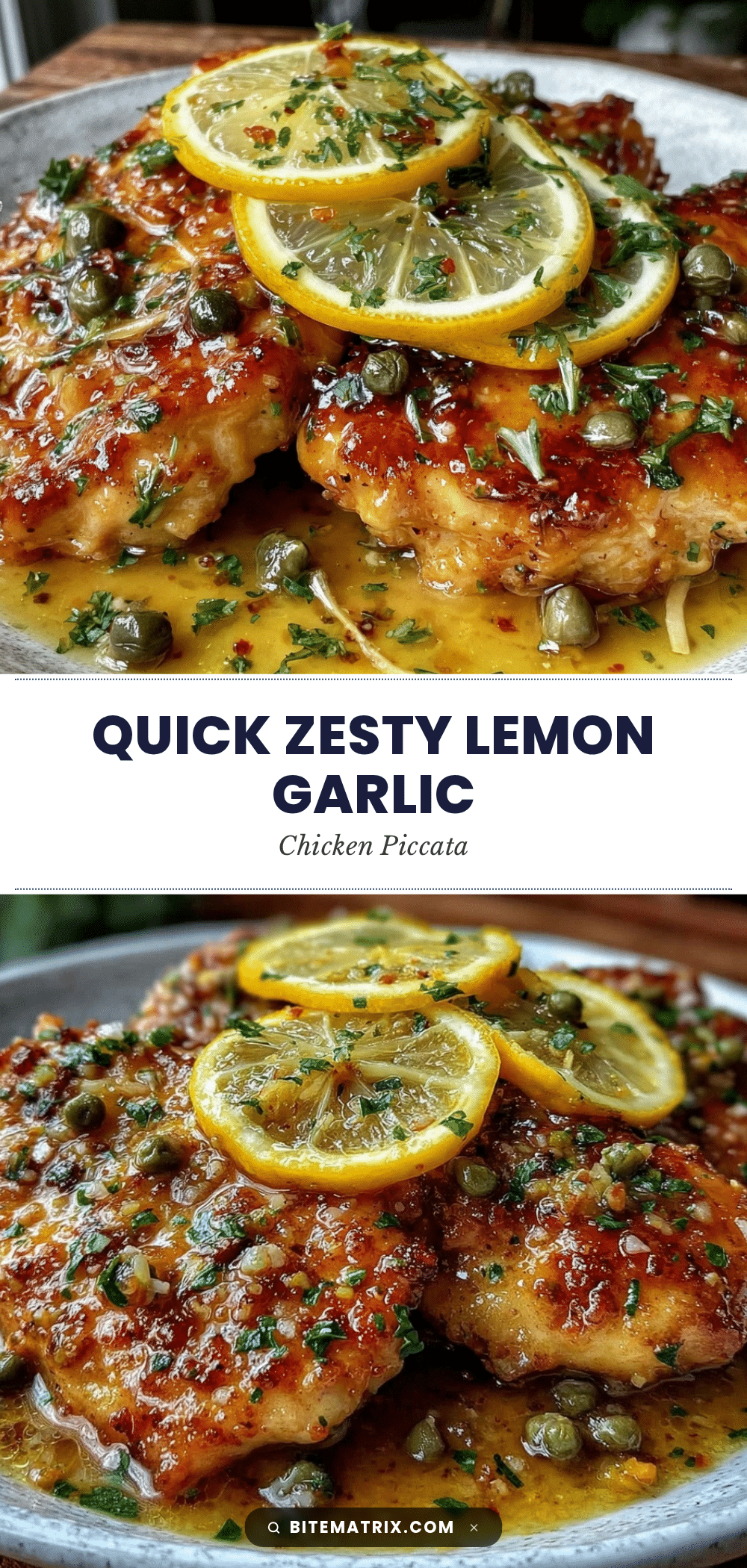 quick lemon garlic chicken piccata recipe