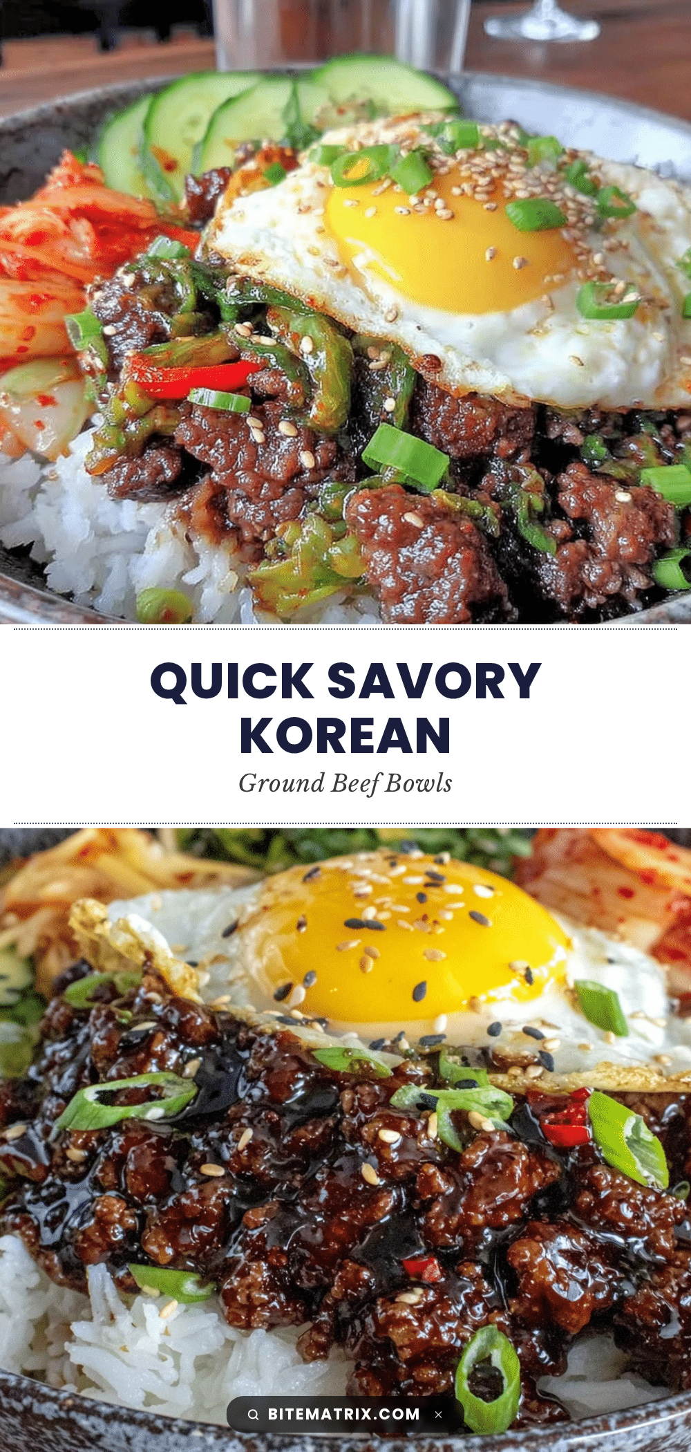 quick savory korean ground beef bowls recipe
