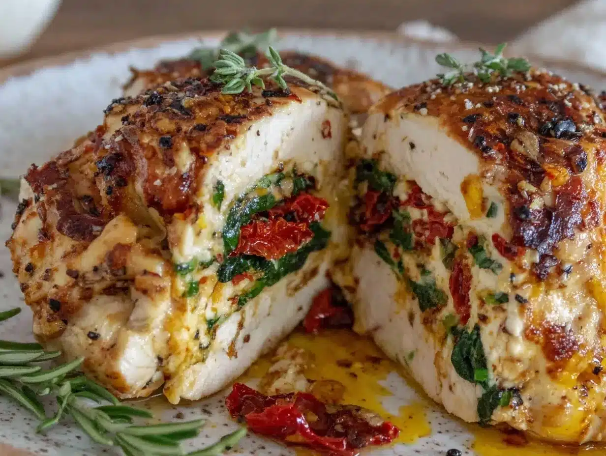 savory stuffed chicken breast preparation steps