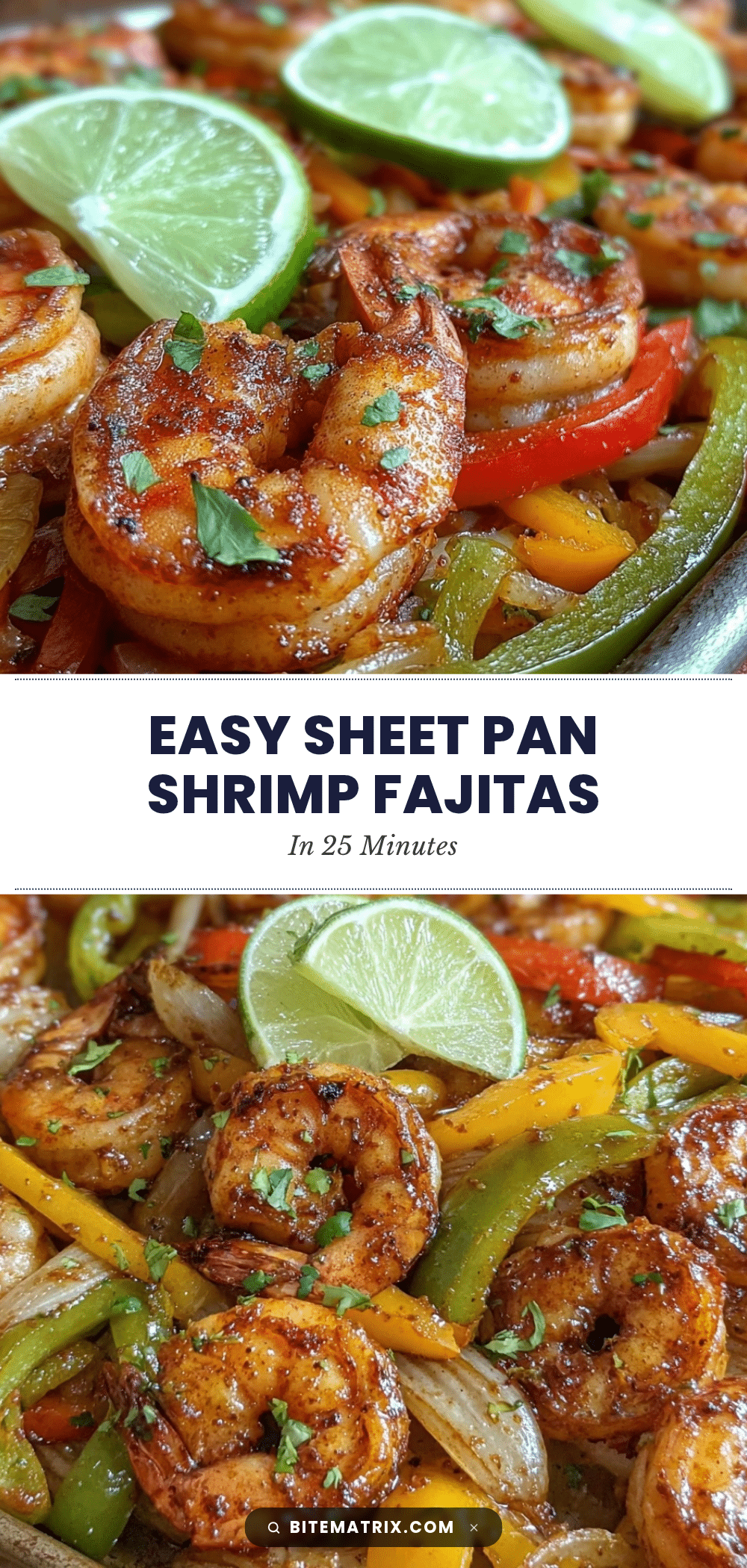 sheet pan shrimp fajitas recipe