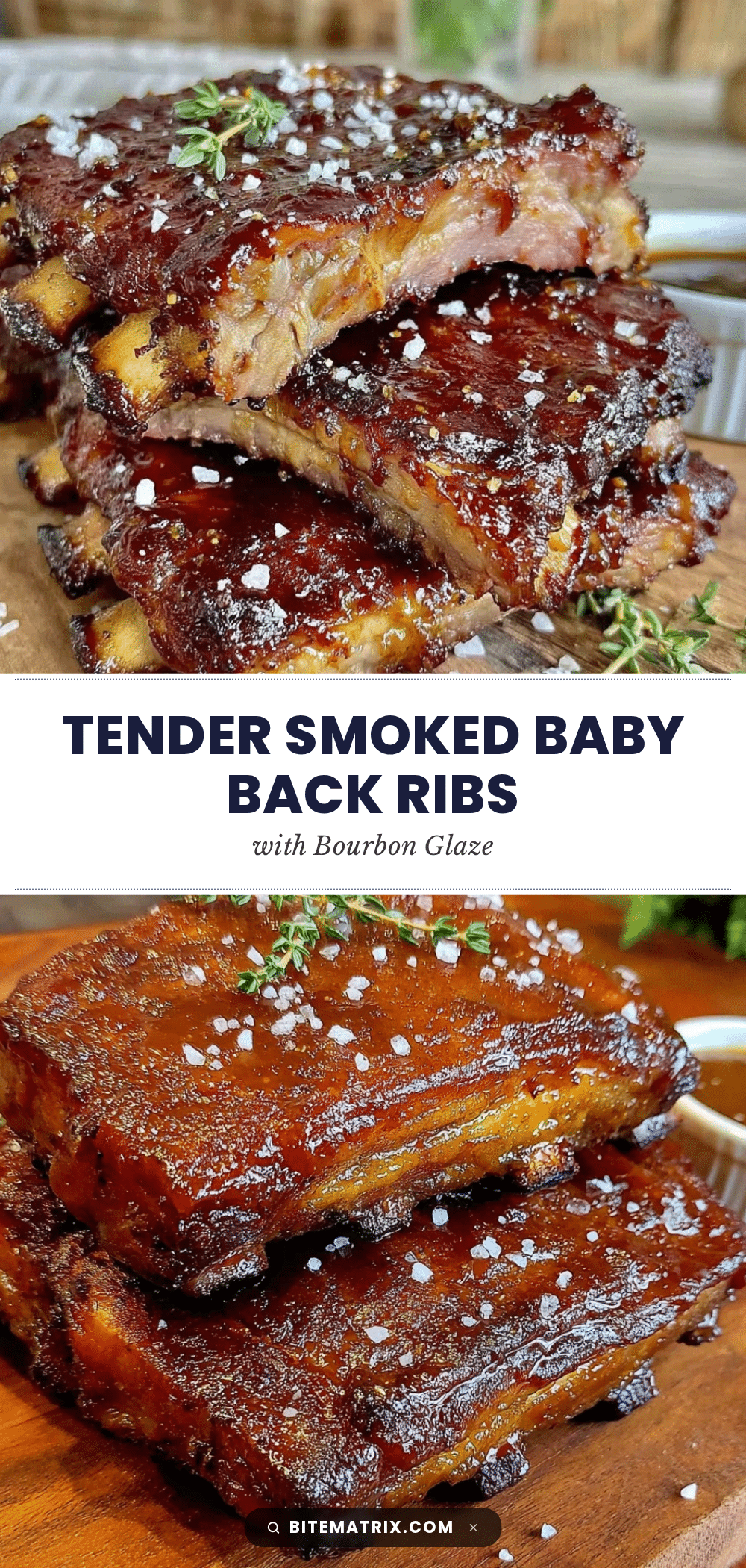 smoked baby back ribs bourbon glaze recipe