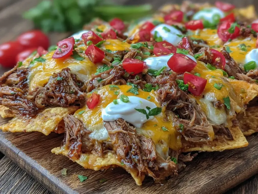 smoked pulled pork nachos - featured image