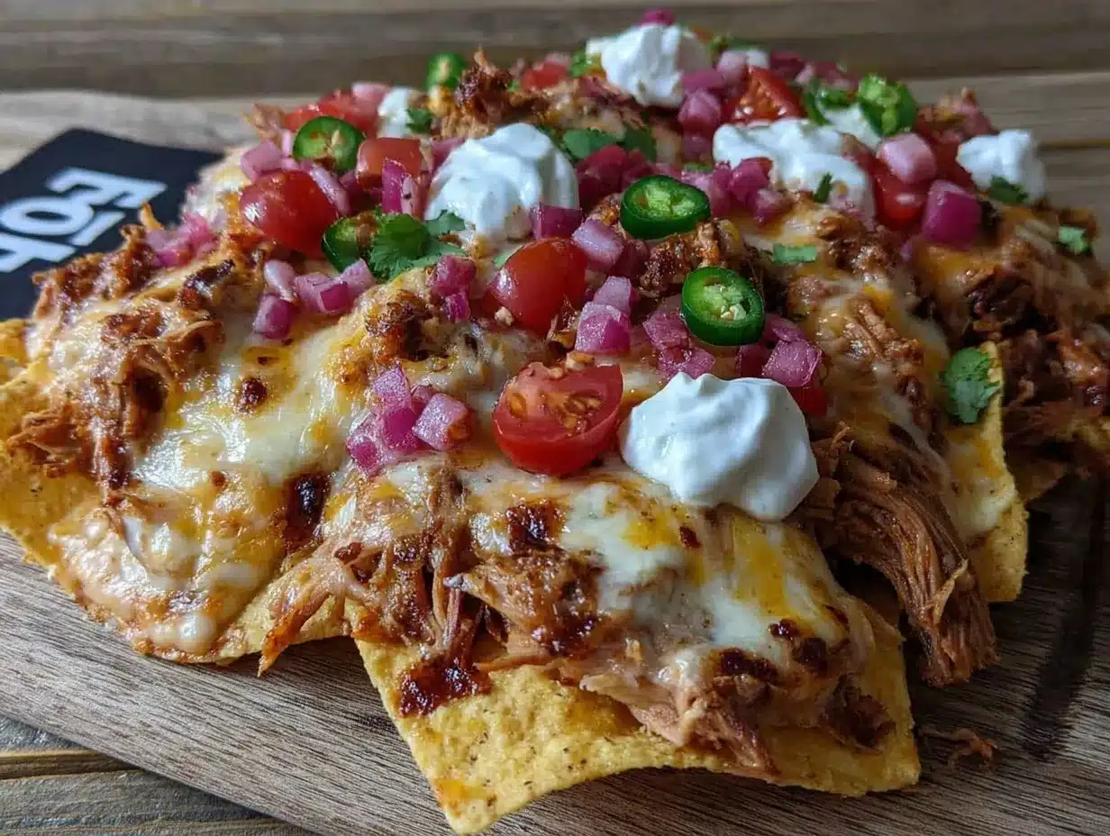 smoked pulled pork nachos preparation steps