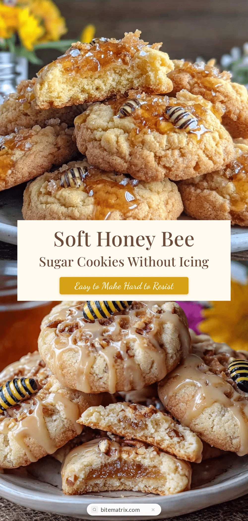 soft honey bee sugar cookies recipe